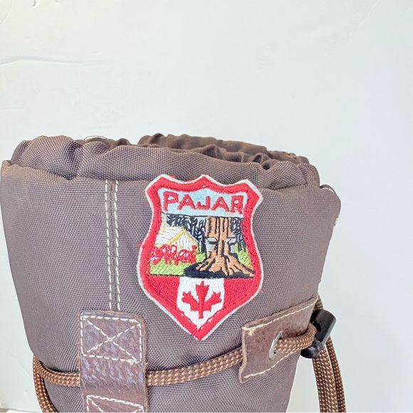 Pajar Canada Chocolate and Tan Grip Tall Winter Boots, Lace-Up Boots Sz6-61/2 - Picture 2 of 12